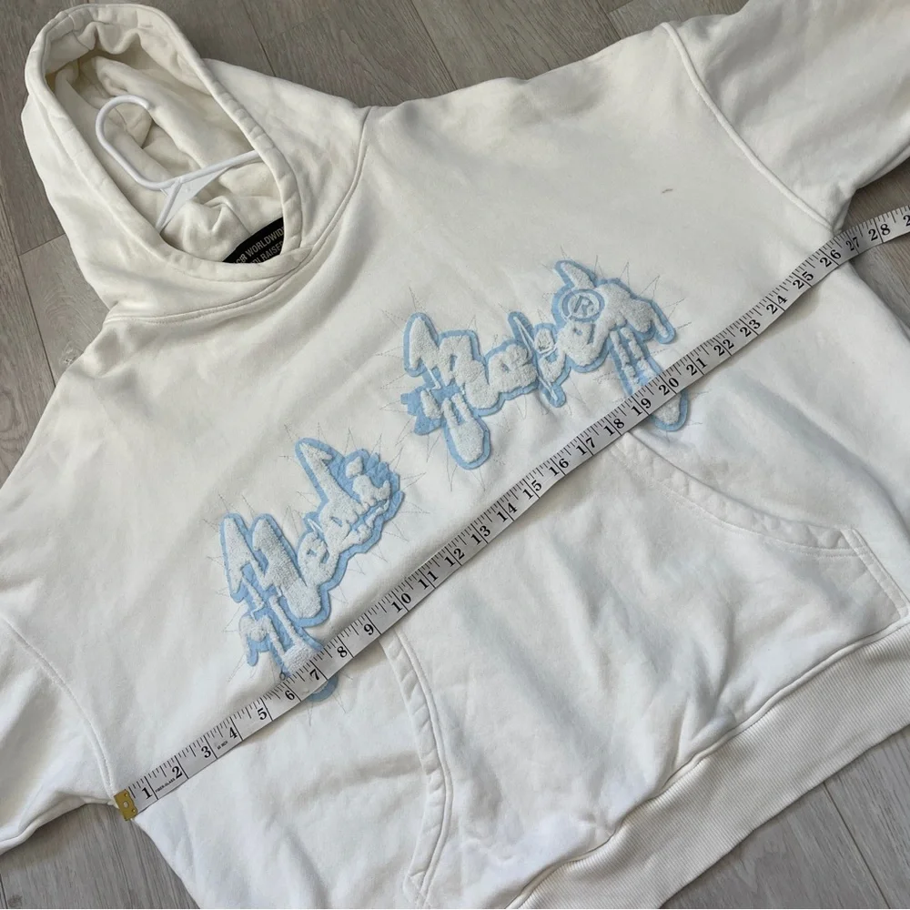 Hedi Raiser x Racer Worldwide Sweatshirt unisex White (large) heavy streetwear
